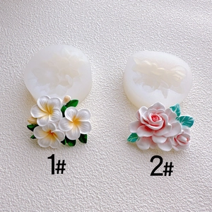 Moule En Silicone Fleur Forme De Frangipanier Rose Pour Décoration De Gâteau Cuisine Bricolage Résine Bougie Parfumée