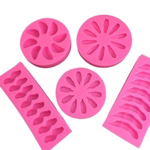 Lot de 5 moules en silicone rose pour décoration de gâteaux au chocolat et fondant créatif