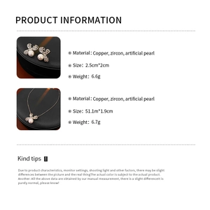 Informations détaillées sur la taille et les matériaux de la parure collier et boucles