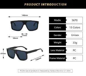 Detailed technical diagram showing oversized sunglasses dimensions and frame specifications