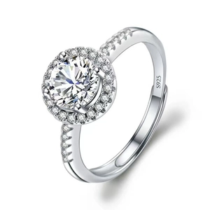 Close-up of S925 sterling silver hallmark engraved on the inner band of the ring