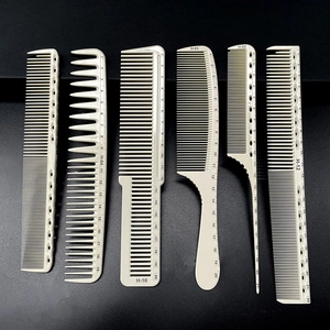 Professional Hair Comb With Scale Measurement Heat Resistant Resin Plastic Salon Stylist Barber Cutting Styling Tool