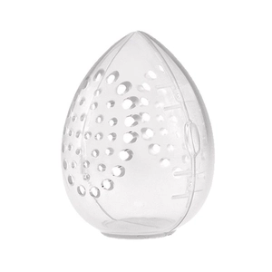Draagbare transparante make-up spons opbergdoos met ventilatieopeningen