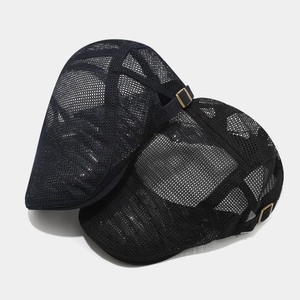 Mesh breathable ivy cap for outdoor sports with adjustable metal buckle in two colors