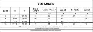 Tableau des tailles pour ensemble lingerie en dentelle incluant mesures US et EU S à XL