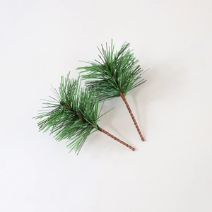 DIY Artificial green PVC pine needle branches for Christmas wreaths and holiday decor