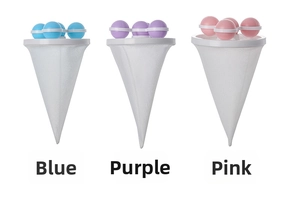 Floating lint filter mesh bags for washing machine in blue, purple and pink color options