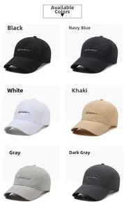 Casquettes de baseball en mesh respirant en six couleurs avec broderie Narason
