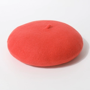 Klassieke rode wollen baret voor dames, zachte warme Franse stijl kunstenaarsmuts winter.