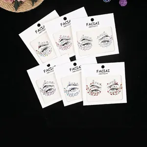Face Jewels Rhinestone Stickers Eye Makeup Body Art Self Adhesive Acrylic Resin Gems Festival Party Decor
