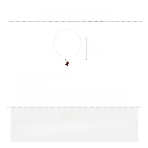 Technical specifications for the brown bear pendant necklace showing weight and 70cm length