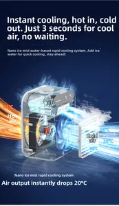 3D diagram showing air cooling process from 41 to 16 degrees with water tank detail