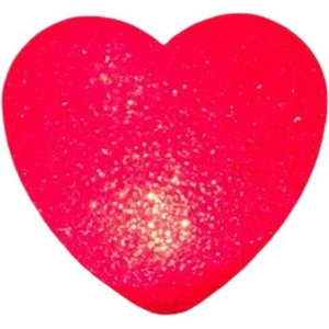 Red heart-shaped glowing LED lamp for stage performances and choir chorus props
