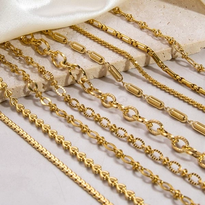 Exquisite 18K gold-plated stainless steel Cuban and textured chains jewelry for men and women