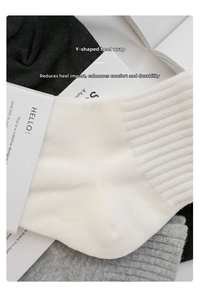 Dettaglio di calze in cotone multicolore con tallone a Y per comfort e durata extra