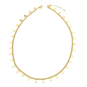 Punk style butterfly heart pendant choker necklace in gold finish for women