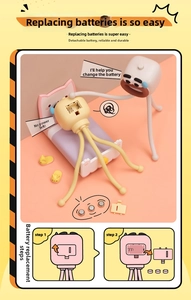 Detailed guide for battery replacement of the octopus night light with flexible legs
