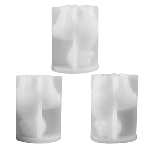 3D sunglasses alpaca silicone mold for DIY animal candles and resin plaster crafts