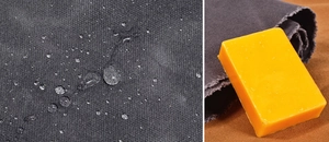 Waterproof wax bar for oil wax canvas backpack fabric care with hydrophobic effect