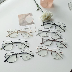 Retro ultra-light anti-blue light glasses frames in multiple colors with UV400 protection