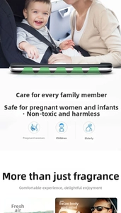 Car air vent freshener stick for odor removal and air purification, safe for babies