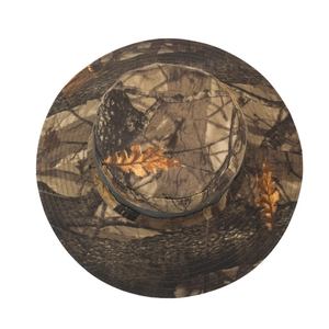 Men's outdoor camouflage sun hat with breathable mesh and wide brim for fishing