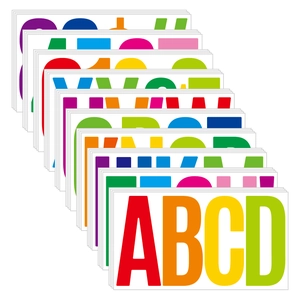 6 inch waterproof large alphabet stickers in vibrant colors for cars and signboards