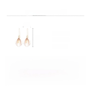 Tableau des tailles détaillé des boucles d'oreilles calla en alliage doré et blanc