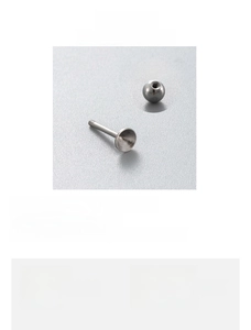 Size guide for F136 titanium piercing stud with 0.8mm bar and 3mm cubic zirconia
