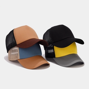 Trucker Hat Mesh Baseball Cap Cotton Breathable Sun Protection Outdoor Sport Adjustable Snapback Vintage Casual Style