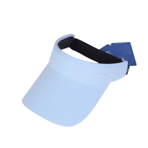 Visiera parasole azzurra per donna, design sportivo traspirante senza calotta estate