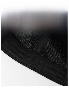 Detail view of the wide sweatband and breathable mesh lining of the baseball cap