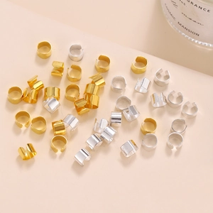 U-shaped gold and silver metal hair braid rings for African dreadlocks styling DIY