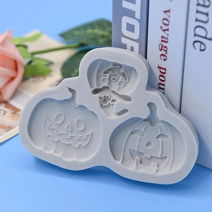 Stampo in silicone a forma di zucca e fantasma per dolci Halloween e artigianato fai da te