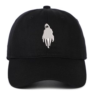 Casquette De Baseball Avec Broderie Fantôme Coton Réglable Halloween Hip Hop Streetwear Extérieur Pour Hommes Et Femmes