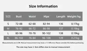 Size chart for floral sundress showing bust, waist, hips, and length in centimeters