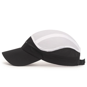 Quick-dry breathable sports sun hat with mesh panels and adjustable buckle closure