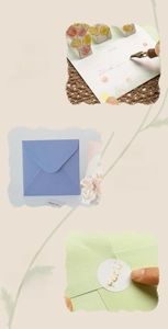 Close-up of 3D floral greeting card showing thick paper texture and gold foil sticker