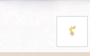 Detailed view of sterling silver star stud earrings with cubic zirconia and plating info