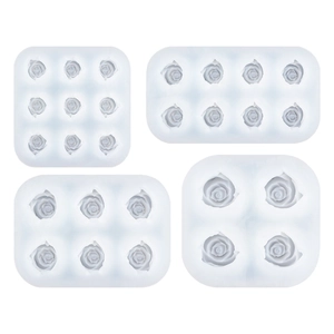 3D Rosen Silikonform Set für Fondant Tortendeko und DIY Duftkerzen Herstellung