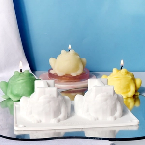 3D-Frosch-Silikonform für DIY-Aromatherapie-Kerzen und handgefertigtes Harz-Handwerk