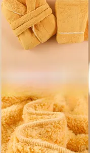 Detailed close-up of neat white wiring and stitching on thick yellow plush fabric