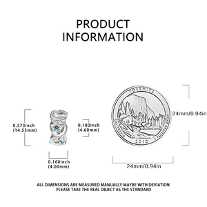 Detailed size measurement of 925 sterling silver star and moon pendant with blue crystals