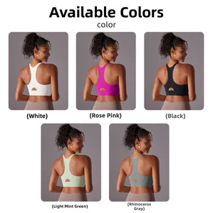 Soutien-gorge de sport sans couture dos nageur en cinq couleurs pour yoga
