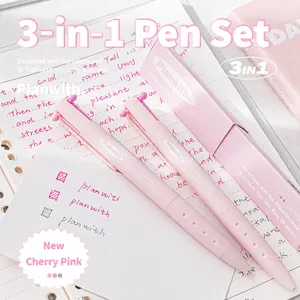 Penne A Inchiostro Gel Multicolore Retrattili Commutazione Multi Colore Cancelleria Ufficio Scuola Corpo Opaco Triangolare Scrittura