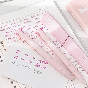 Multicolor Gel Ink Pens Retractable Multi Color Switching Office School Stationery Triangular Matte Body Student Writing