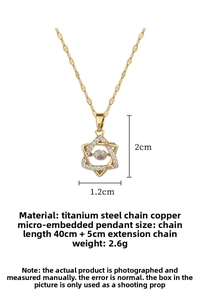 Detail view of hexagram star pendant in titanium steel with sparkling micro-pave crystals