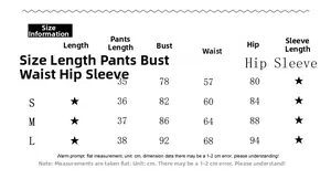 Detailed size chart for floral halter skirt set with bust, waist, and hip measurements