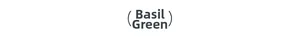 Color swatch label for high-impact sports bra in stylish Basil Green shade