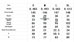 Detailed size chart for elegant chiffon dress with lantern sleeves showing S to XL measurements